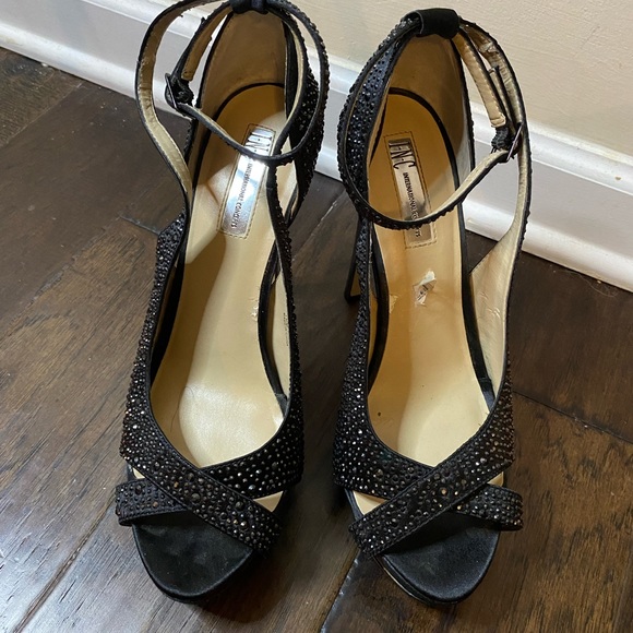 Women INC Rhinestone style Black Formal Heel Size 10 - Picture 14 of 14